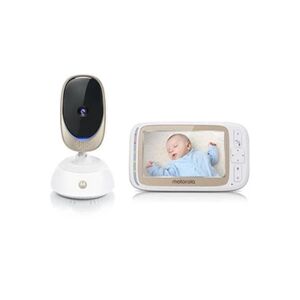 Motorola Comfort 85 Connect Babyphone Video avec Zoom, Wi-Fi, Ecran Couleur 5,0, Vision Nocturne,Talkie walkie, Temperature - Publicité