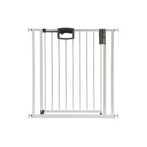 Geuther Barrière de porte à pression Easylock Plus métal 80,5 cm - 88,5 cm Blanc/Gris - Publicité