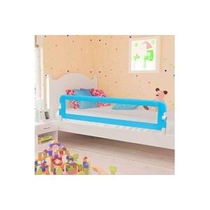VIDAXL Barrière de sécurité de lit d'enfant Bleu 180x42 cm Polyester - Publicité