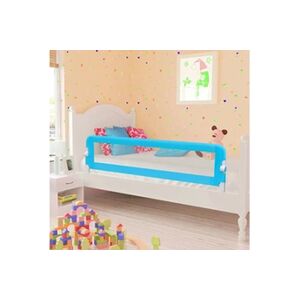 VIDAXL Barrière de lit pour enfants 150x42 cm Bleu - Publicité