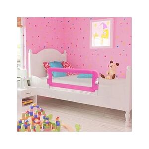 VIDAXL Barrière de lit pour enfants 102x42 cm Rose - Publicité