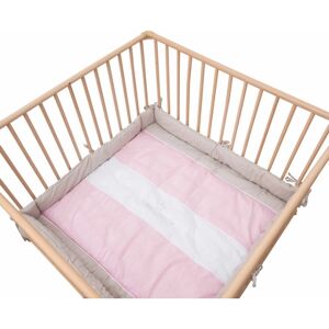 BeBes Collection Tour de parc petite princesse rose 75/100x100 cm