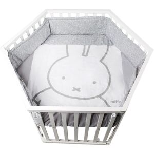 Parc bébé hexagonal Miffy blanc bois