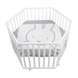 roba Parc bébé hexagonal miffy® bois blanc 119x104 cm