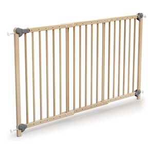 Barrière de sécurité enfant hêtre verni 73-152 cm