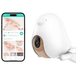 CüboAi Cubo AI Babyphone Intelligent et 3 Supports   Caméra WiFi Vision Nocturne 1080p HD avec alertes I.A. pour la sécurité de bébé, Analyses du Sommeil, Audio bidirectionnel   iOS, Android - Publicité