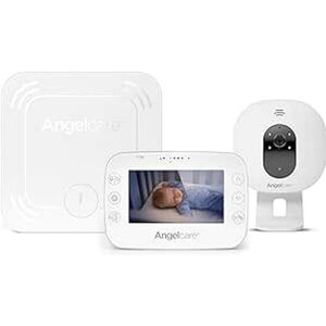 Angelcare AC327 Babyphone Vidéo avec Détecteur de Mouvements Affichage de la Température 4,3 pouces Vision Nocturne à Infrarouge Blanc - Publicité