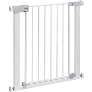 Safety 1st Barrière de Sécurité Extensible à Fermeture Automatique, Barrière d'Escalier à Fixation par Pression, Barrière pour Bébé pour les Chiens, de 6 mois à 2 ans, Metal White (blanc métallisé) - Publicité