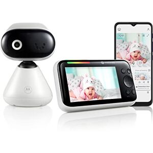 Motorola Baby Monitor PIP1500 Connect – Moniteur vidéo WiFi de 12,7 cm avec caméra, support mural, application HD 1080p, portée de 304,8 m, audio bidirectionnel, zoom panoramique numérique, - Publicité