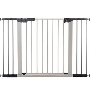 BabyDan Premier Barrière à Fixation par Pression pour Porte/Escalier, Argent/Noir, 112 119,3 cm - Publicité