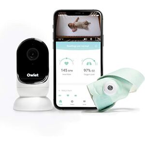 Owlet Babyphone Duo NOUVEAUTÉ Baby Monitor Smart Sock 3 + Caméra HD Vidéo Cam Suivi du Rythme Cardiaque, Oxygène, et Rythmes de Sommeil Notifications Sonores et de Mouvement - Publicité