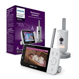 Philips Babyphone caméra Full HD 1080p, Vision Nocturne Infrarouge, Audio bidirectionnel, portée illimitée, Secure Connect, 12 Heures d'autonomie (modèle SCD923/26) - Publicité