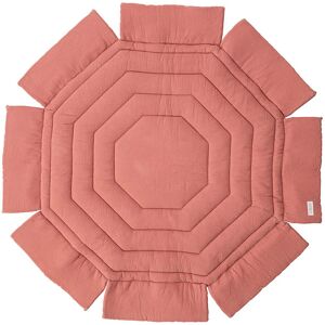 Combelle Tapis de parc rond bicolore Rose poudré Rose 108x17x45cm