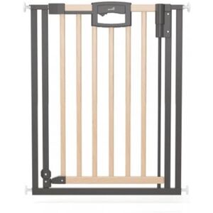 Non communiqué Barrière de porte à pression Easylock Plus bois/metal 80,5 cm - 88,5 cm nature Gris - Publicité