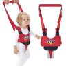 IULONEE Baby Wandelen Harnas Handvat Verstelbare Peuter Wandelen Assistent Kind Hand Held Opstaan en Wandelen Leren Helper Baby Wandelen Riem Teugels Kids Veiligheid Harnas 7-24 Maand (Rood)