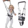 IULONEE Baby Wandelen Harnas Handvat Verstelbare Peuter Wandelen Assistent Kind Hand Held Opstaan en Wandelen Leren Helper Baby Wandelen Riem Teugels Kids Veiligheid Harnas 7-24 Maand (Mesh Grijs)