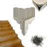 YUNHENG 100 stuks trapstofhoeken voor houten trappen, trapstofhoeken decoratief, trapstofhoeken, trapstofhoeken voor houten trappen,A