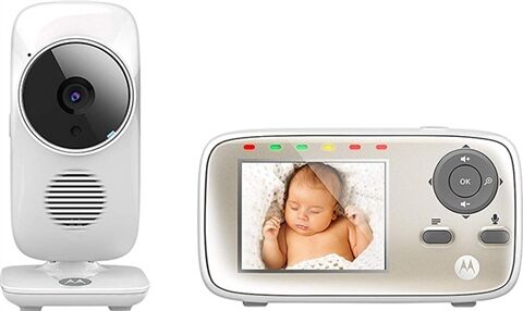 Refurbished: Motorola MBP483 Digital Video Baby Monitor with 2.8 inch Display, B