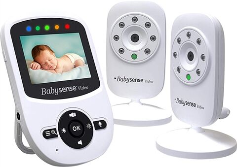 Refurbished: Babysense V24R-2 Baby Monitor 2 Cameras, A