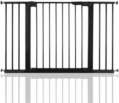 Symple Stuff No Screw Stair Safety Gate Symple Stuff Colour: Black, Size: 99cm H x 106.3cm W  - Size: 104 cm H x 89cm W