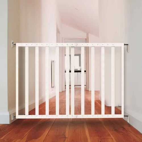 Symple Stuff Extending Safety Gate Symple Stuff Colour: White  - Size: 56cm H X 137cm W X 137cm D