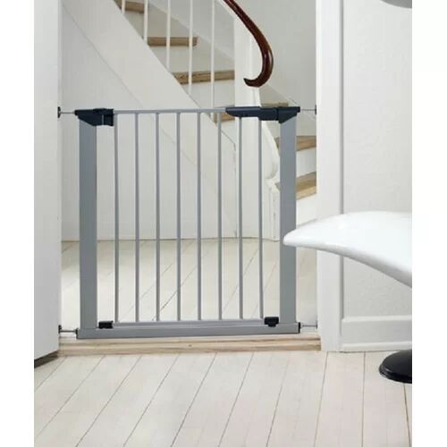 Symple Stuff No Screw Stair Safety Gate Symple Stuff Colour: Silver, Size: 105.5cm H - 112.8cm W  - Size: 74cm H - 79cm W