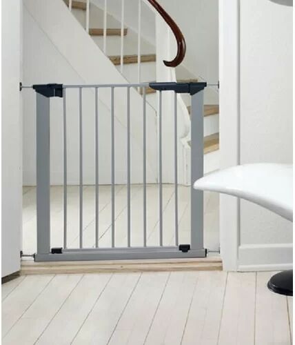 Symple Stuff No Screw Stair Safety Gate Symple Stuff Colour: Silver, Size: 74cm H - 79cm W  - Size: 74cm H - 79cm W