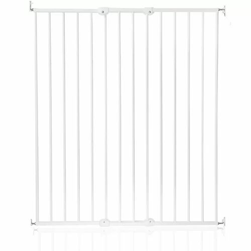 Symple Stuff Tall Screw Fitted Baby Stair Safety Gate Symple Stuff Colour: White  - Size: 40cm H X 80cm W X 30cm D
