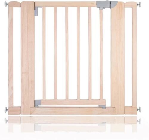 Symple Stuff Wooden Pressure Fit Stair Baby Gate Symple Stuff Colour: Natural, Size: 74cm H x 81cm W x 4cm D  - Size: 170cm H X 35cm W X 35cm D