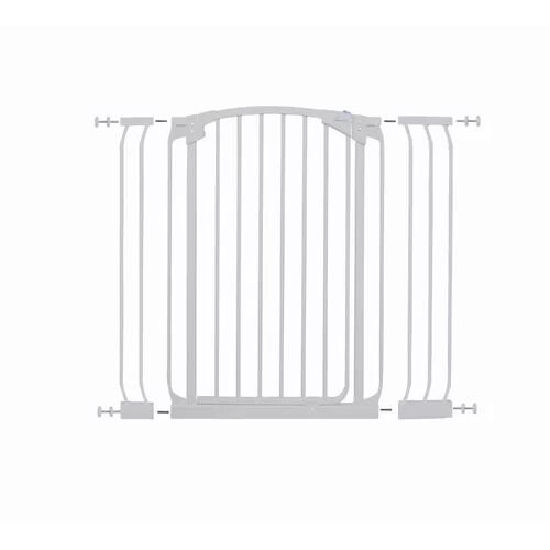 HoneyBee Nursery Extra-Tall Swing Close Security Gate with Extensions HoneyBee Nursery Colour: White  - Size: 43cm H X 12cm W X 15cm D
