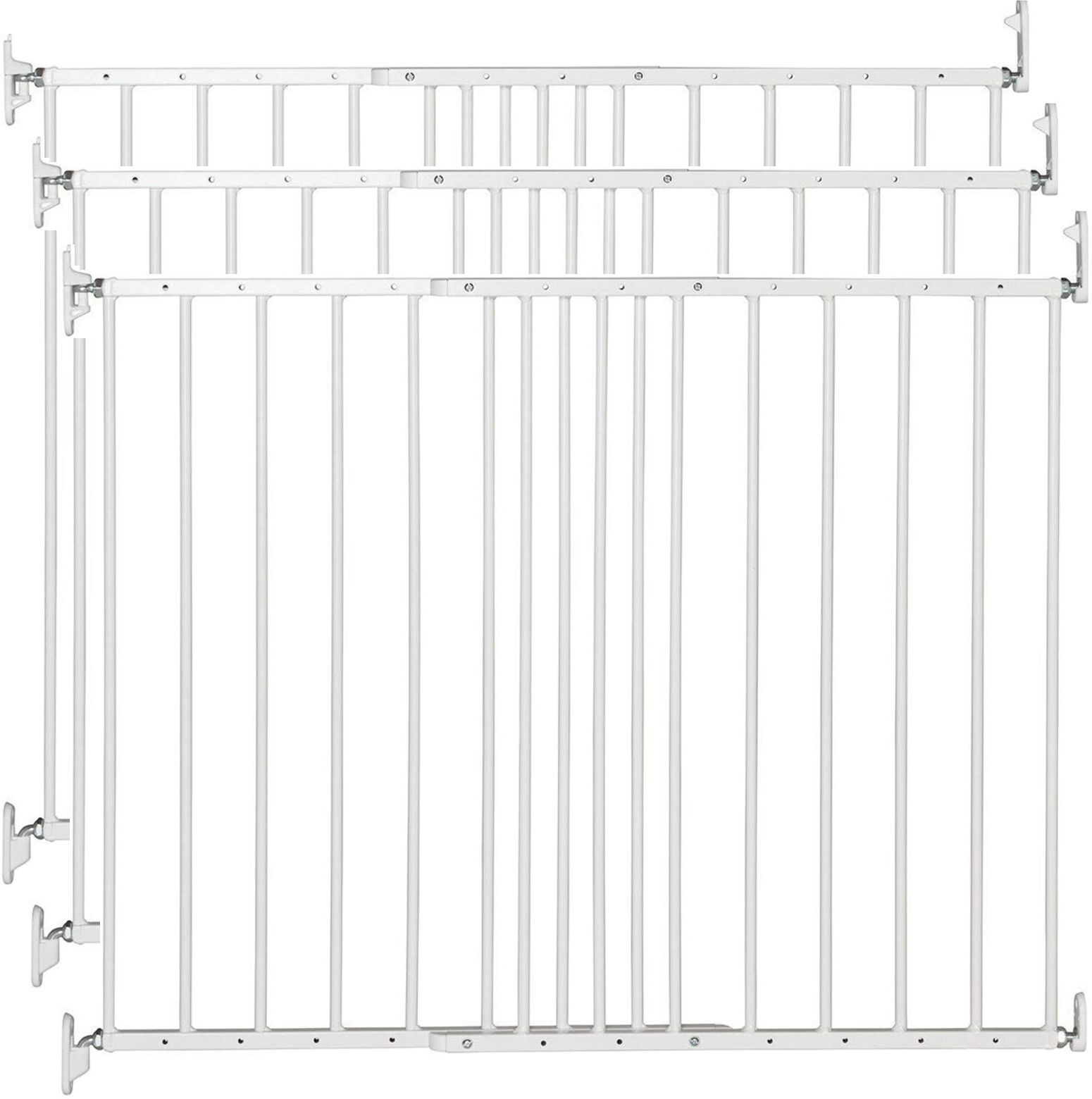 BabyDan Multidan Baby Safety Gate (Pack of 3) - White (62.5 - 106.8cm)