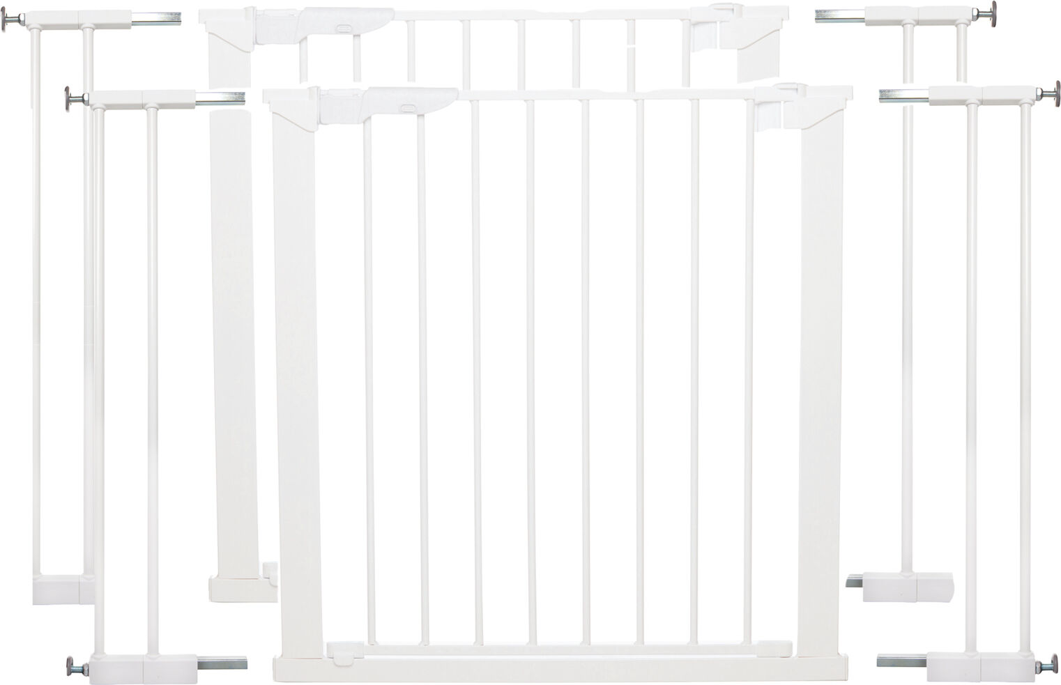 BabyDan Extra Wide Premier Pressure Indicator Baby Safety Gate (Pack of 2) - White