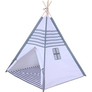 Knorrtoys® Spielzelt »Tipi Zickzack« grau/weiss