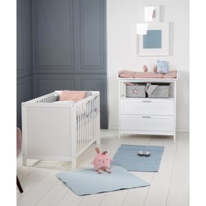 roba® Babymöbel-Set »Hamburg«, (Spar-Set, 2 St., Kinderbett, Wickelkommode),... weiss