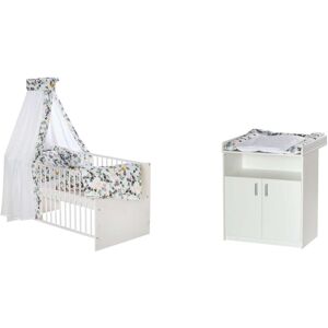 Schardt Babymöbel-Set »Sienna White II«, (Spar-Set, 2 St., Kinderbett,... weiss