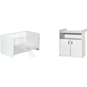 Schardt Babymöbel-Set »Sienna White II«, (Spar-Set, 2 St., Kinderbett,... weiss