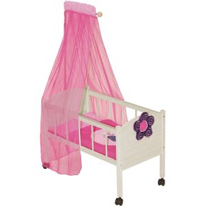 roba® Puppenbett »Happy Fee«, mit Himmel natur/pink