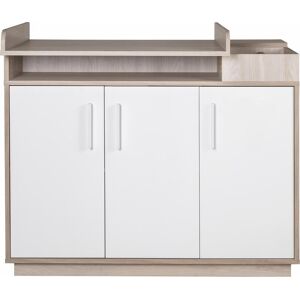 roba® Wickelkommode »Olaf«, bis 15 kg, 118 cm weiss/luna elm + luna elm