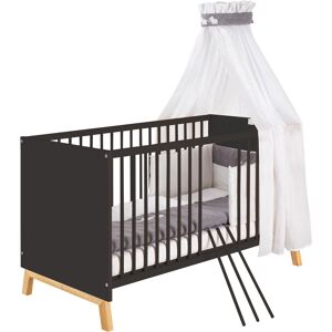 Schardt Babybett »Sienna Black«, Made in Germany schwarz/natur