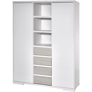 Schardt Kleiderschrank »Maxx Boathouse, Kinderkleiderschrank«, mit... weiss/grau