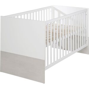 roba® Babybett »Julia«, Kinderbett, Gitterbett weiss/grau