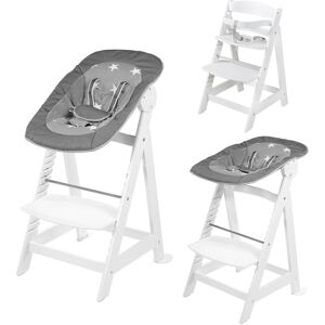 roba® Hochstuhl »2-in-1 Set Born Up, Little Stars«, mit Neugeborenen-Aufsatz weiss