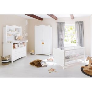 Pinolino® Babyzimmer-Komplettset »Florentina«, (Set, 4 St., Kinderbett,... weiss