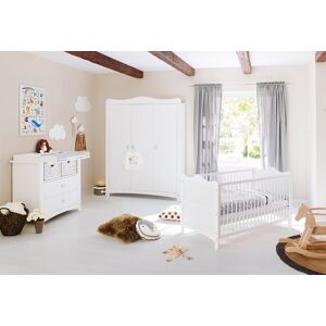 Pinolino® Babyzimmer-Komplettset »Florentina«, (Set, 3 St., Kinderbett,... weiss