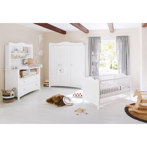 Pinolino® Babyzimmer-Komplettset »Florentina«, (Set, 4 St., Kinderbett,... weiss