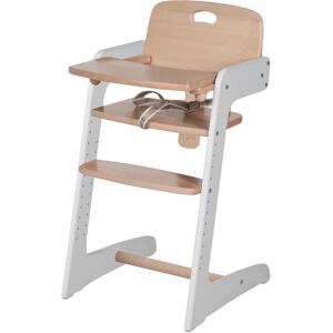 roba® Hochstuhl »Treppenhochstuhl, Kid Up, natur/weiss«, aus Holz Bicolor