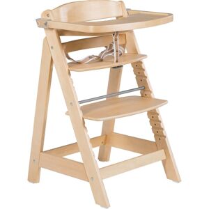 roba® Hochstuhl »Treppenhochstuhl Sit Up Click & Fun, natur«, aus Holz natur Größe