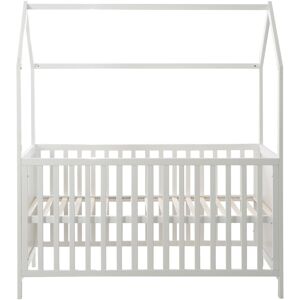 roba® Babybett »Hausbett 70/140, weiss«, FSC®-Holz aus gewissenhaft... weiss Größe