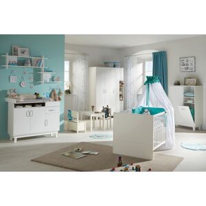 roba® Babyzimmer-Komplettset »Nordic, weiss«, (Set, 3 St., Kinderbett,... weiss Größe