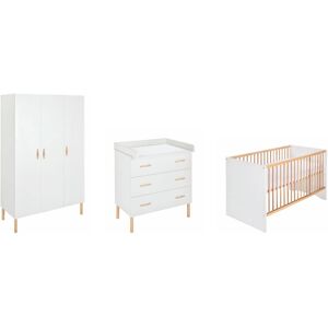 Schardt Babyzimmer-Komplettset »Camiel White«, (3 St., Kinderbett,... weiss Größe